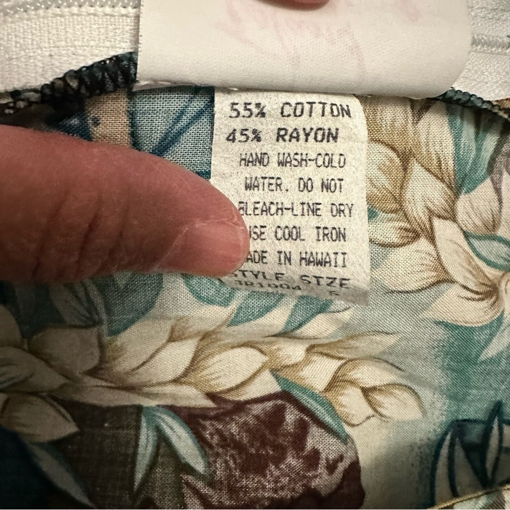 Vintage Tropical Print Sleeveless Dress - Picture 7 of 7